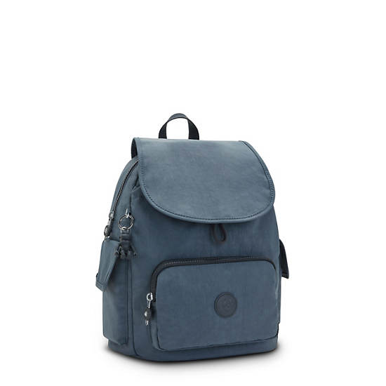 Kipling City Pack Small Ryggsekk Marineblå Grå | NO 1708YX